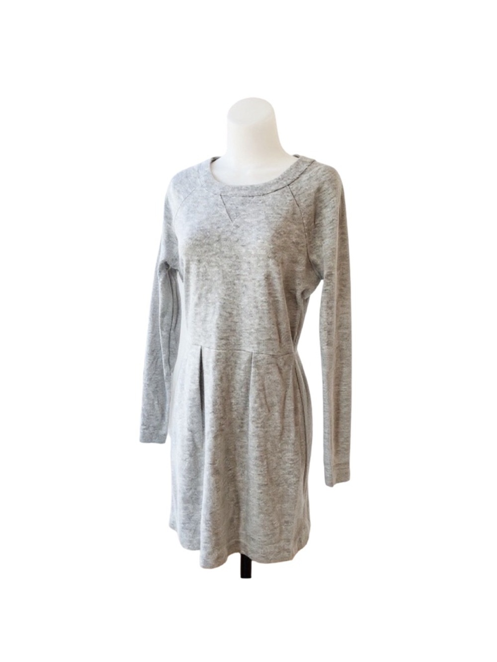 Madewell Heather Gray Long Sleeve Dress